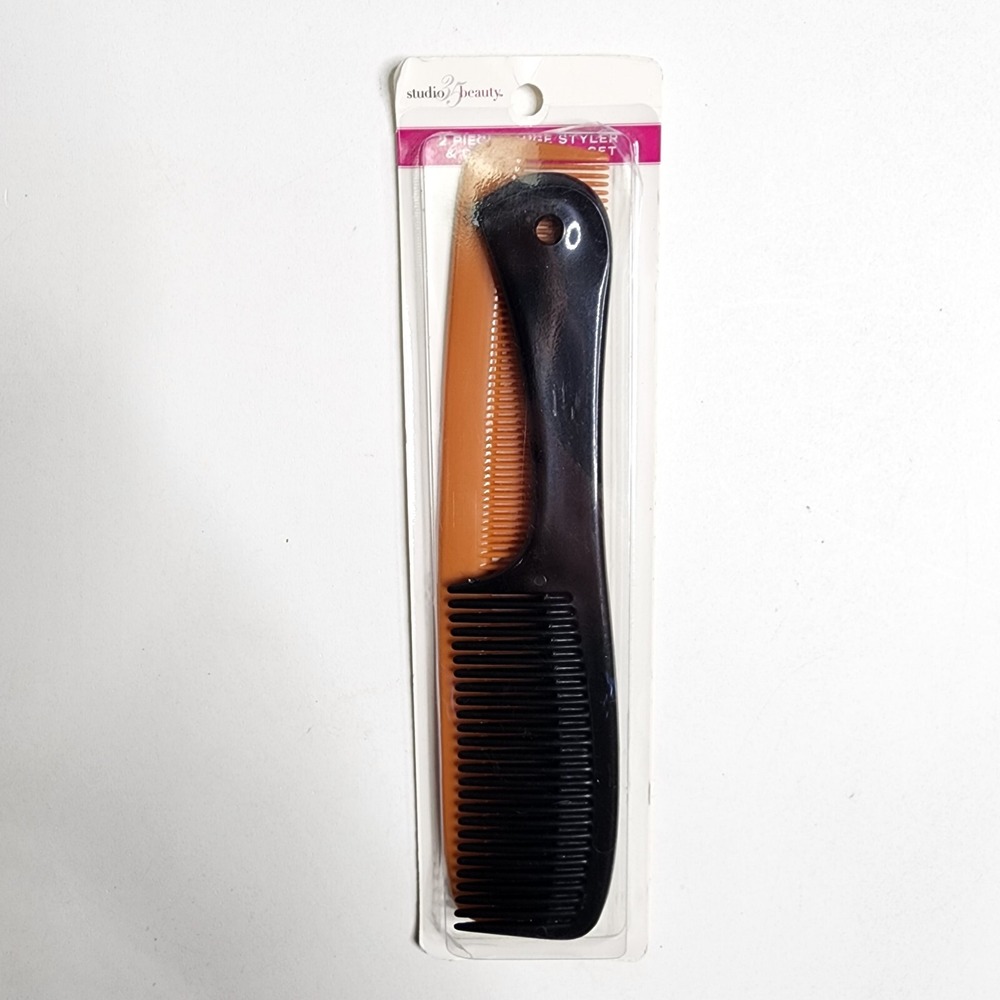 Studio 35 Beauty 2 Piece Large Styler & Dresser‎ Comb Set 2013 New